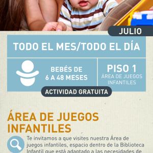 Cartel informativo mostrando una mamá mostrandole a su hijo un libro