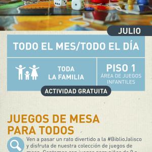 Cartel informativo mostrando muchos articulos de juegos de mesa, como lo son piezas de ajedrez, dados, segunderos de arena