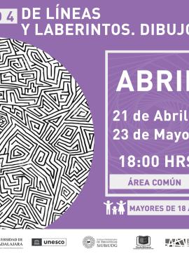 cartel informativo mostrando un dibujo de un laberinto 