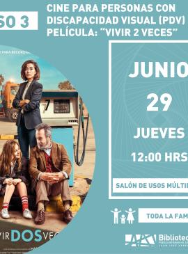 cartel informativo mostrando la portada de la película vivir 2 veces