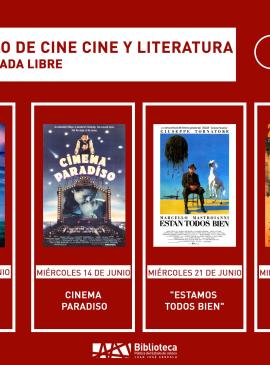 cartel informativo mostrando varias portadas de diferentes peliculas