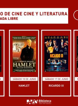 cartel informativo mostrando varias portadas de diferentes peliculas