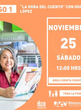 cartel informativo mostrando a una mujer