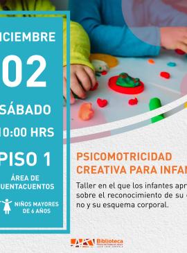 cartel informativo mostrando a dos niños jugando con plastilina