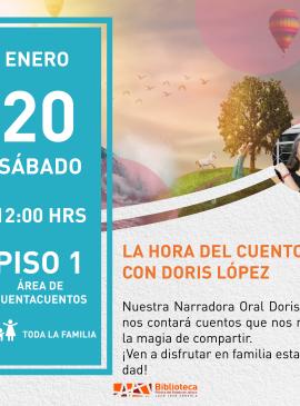 Cartel informativo mostrando a una persona y al fondo un valle con un árbol