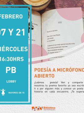 cartel informativo mostrando un libro abierto