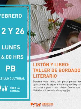 cartel informativo mostrando la portada de un libro