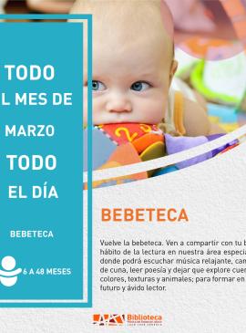 cartel informativo mostrando a un bebé