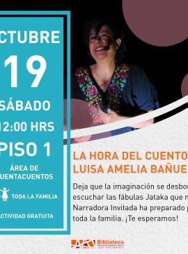 cartel informativo mostrando a una persona sonriendo
