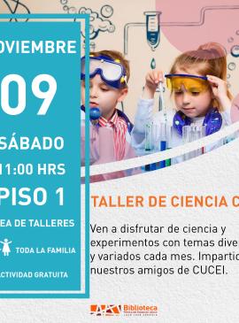 cartel informativo mostrando a dos niños con bata