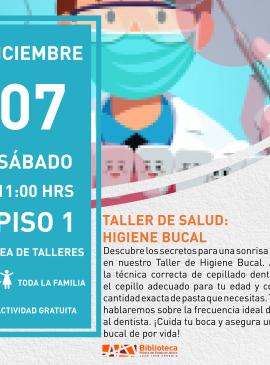Taller de salud cartel informativo mostrando a un doctor en dibujo