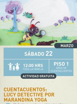 cartel informativo mostrando a una hormiga en dibujo