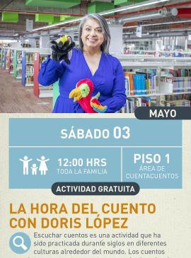 cartel informativo mostrando a una persona sonriendo