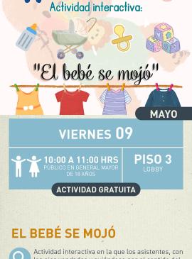 cartel informativo mostrando ropa tendida en dibujo