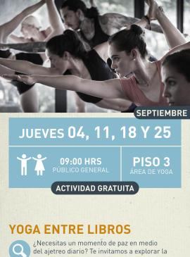 Cartel informativo mostrando un grupo de personas realizando ejercicios de estiramiento