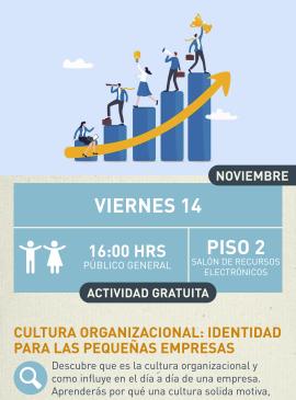 Cartel informativo mostrando un grafico de barras colorido