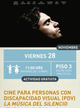 Cartel informativo mostrando a una persona modelando su perfil para una foto