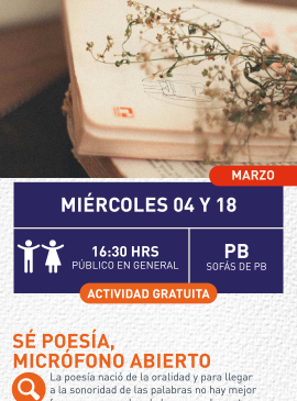 Cartel informativo mostrando unas ramas secas arriba de un libro