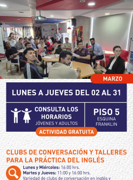 Cartel informativo mostrando un grupo de personas sentadas en una mesa analizando una lectura