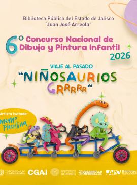cartel informativo mostrando unos dinosaurios en plastilina 