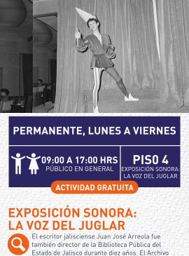 Cartel informativo mostrando una persona vestida de un personaje de cuentos infantiles