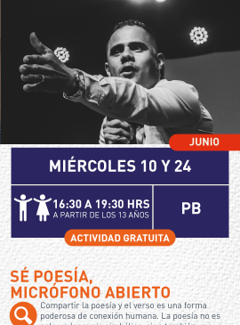 Cartel informativo mostrando la imagen en blanco y negro de una persona haciendo señas