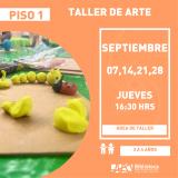 cartel informativo animales hechos de plastilina