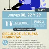 cartel informativo mostrando un dibujo de una persona leyendo