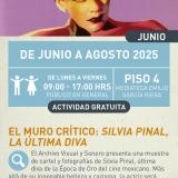 Cartel informativo mostrando a una figura del mundo de la actuacion pintada con colores llamativos