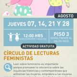 Cartel informativo mostrando un dibujo colorido de dos personas chochando sus palmas