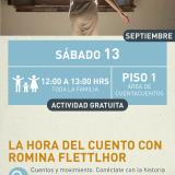 Cartel informativo mostrando a una mujer de espaldas posiblemente disfutando de la brisa de una ventana abierta 