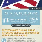 Cartel informativo mostrando la bandera de los Estados Unidos