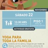 Cartel informativo mostrando el dibujo de una ardilla abriendo los brazos a modo de saludo