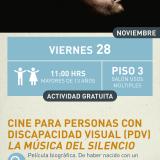 Cartel informativo mostrando a una persona modelando su perfil para una foto
