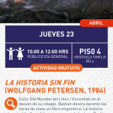 Cartel informativo mostrando a una persona tratando de sacar del barro a un caballo.