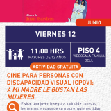 Cartel informativo mostrando el poster de la película 