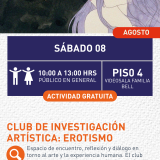 Cartel informativo mostrando dos cabezas dibujadas con colores fríos, estas haciendo diferentes expresiones faciales