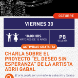 Cartel informativo mostrando el dibujo de un esqueleto jugando con el esqueleto de su mascota