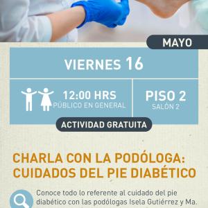 cartel informativo mostrando el pie de una persona
