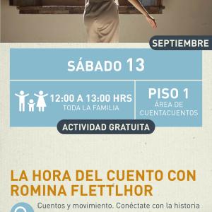 Cartel informativo mostrando a una mujer de espaldas posiblemente disfutando de la brisa de una ventana abierta 