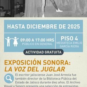 Cartel informativo mostrando a un actor caracterizado de algun personaje medieval, portando sus tipicas mallas y zapatos puntiagudos 