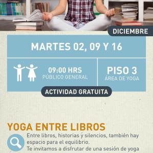 Cartel informativo mostrando a una mujer realizando ejercicios de respiración