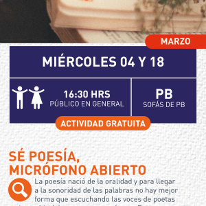 Cartel informativo mostrando unas ramas secas arriba de un libro