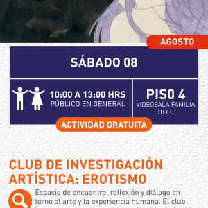 Cartel informativo mostrando dos cabezas dibujadas con colores fríos, estas haciendo diferentes expresiones faciales